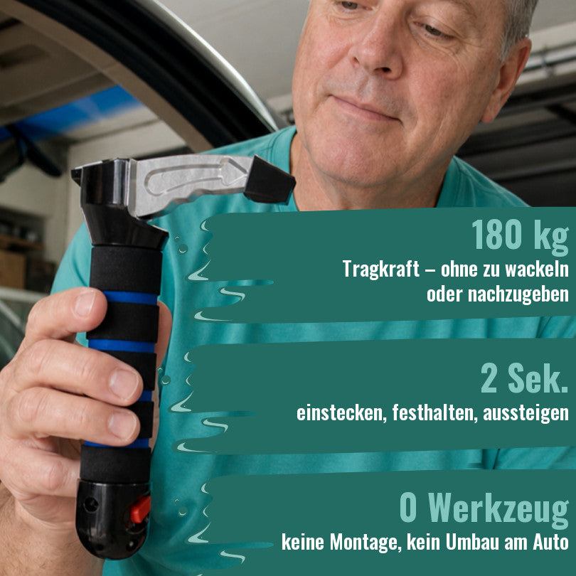 Stabora: 180 kg Tragkraft, in 2 Sekunden eingesteckt, ohne Werkzeug
